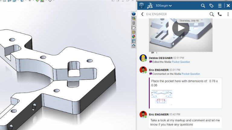 Collaboration updates in SOLIDWORKS 2025