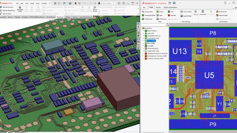 ECAD – MCAD updates in SOLIDWORKS 2025