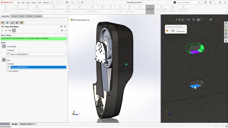 Assemblies updates in SOLIDWORKS 2025